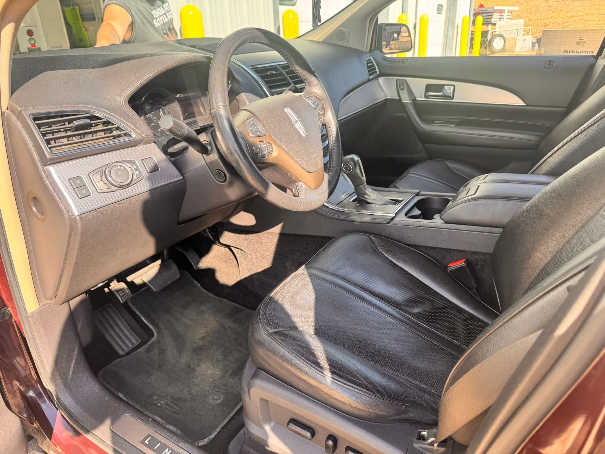 After interior detail showing clean front seating area